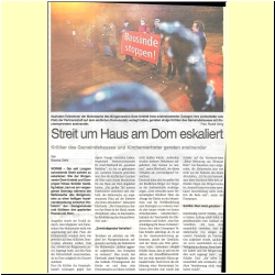 2014 - Streit um Haus am Dom eskaliert